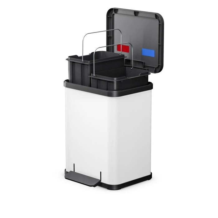 Hailo Öko duo Plus M white, matte (2×9 L, Soft Close)