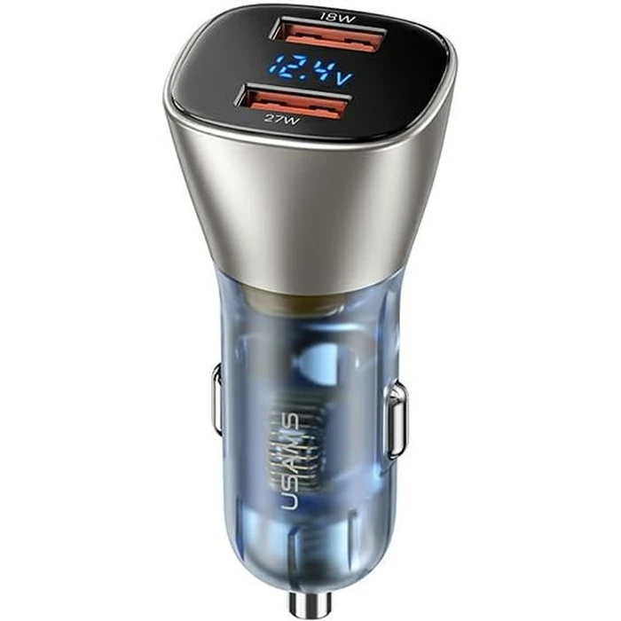 USAMS Car Charger C29 45W 2xUSB-A Fast Charge light gold CC154CC01 (US-CC154)