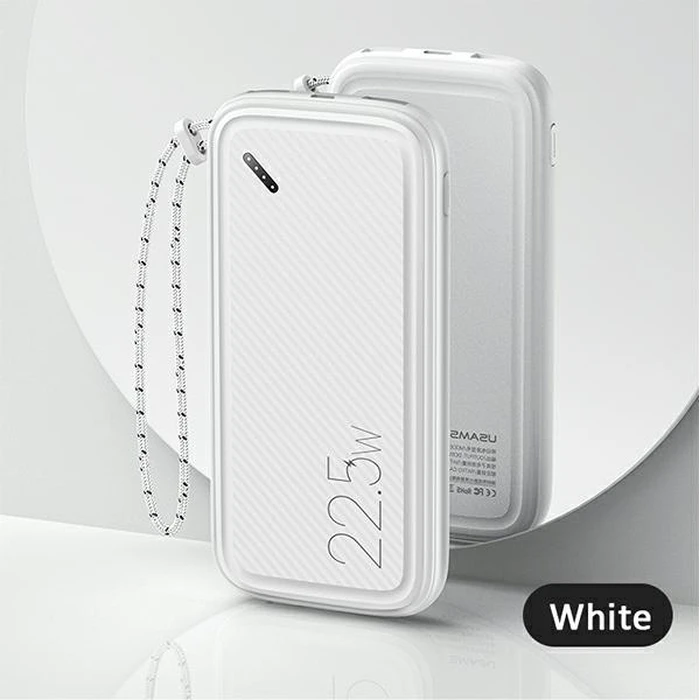 USAMS Powerbank PB56 10000mAh 22.5W 2xQC3.0+PD Fast Charge white 10KCD15102 (US-CD151)
