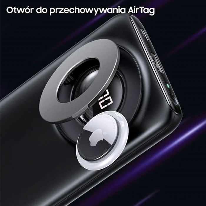 USAMS Powerbank PB62 10000mAh 20W QC3.0+PD Magnetic Wireless Fast Charge black 10KCD17101 (US-CD171)