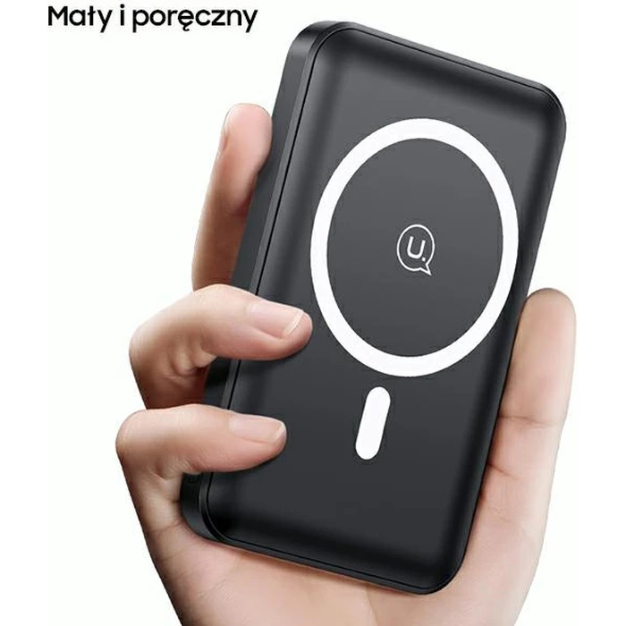 USAMS Powerbank PB64 10000mAh 20W QC3.0+PD Magnetic Wireless Fast Charge black 10KCD17301 (US-CD173)
