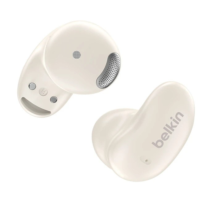 Belkin SoundForm Anywhere Earbud Bluetooth Handsfree Earbuds with Sweat Resistance and Charging Case - White