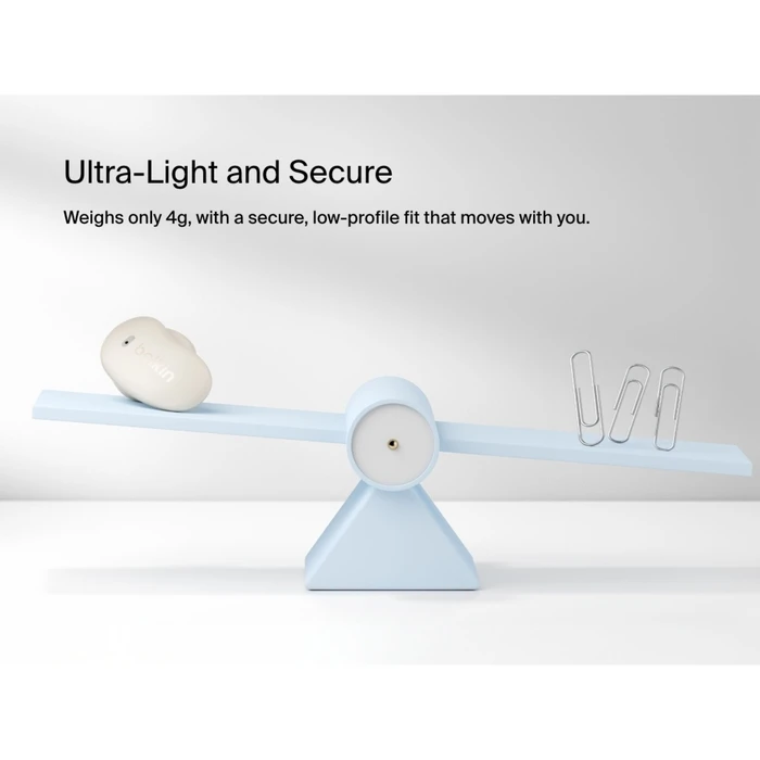 Belkin SoundForm Anywhere Earbud Bluetooth Handsfree Earbuds with Sweat Resistance and Charging Case - White