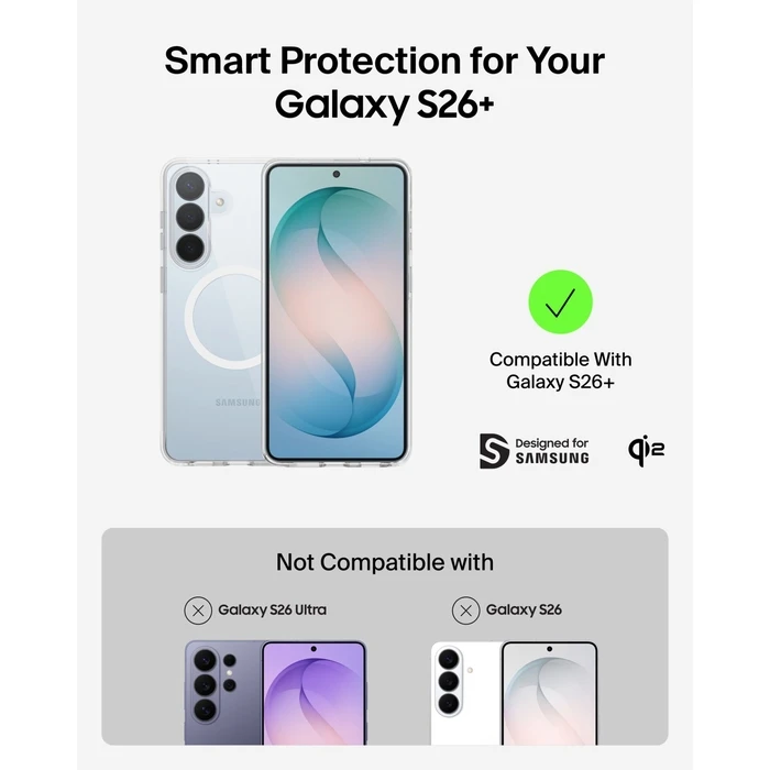 Belkin SheerForce Protect S26+ Transparent Protective Case (MSB013HQCL)