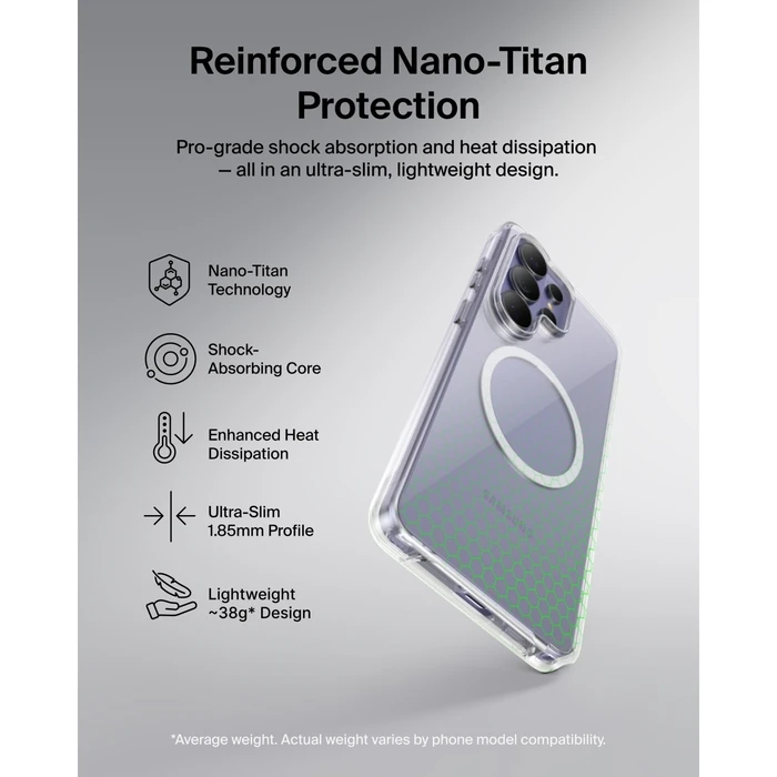 Belkin SheerForce Protect Case for Samsung Galaxy S26 Ultra - Transparent (MSB014HQCL)