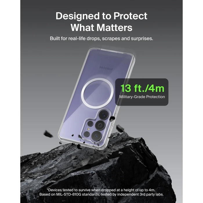 Belkin SheerForce Protect Case for Samsung Galaxy S26 Ultra - Transparent (MSB014HQCL)