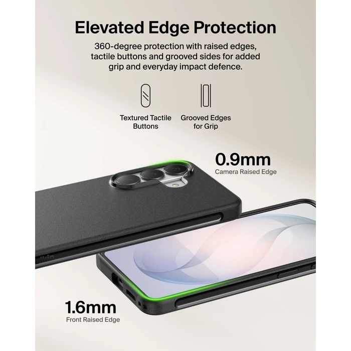 Belkin SheerForce Protect Case for Samsung Galaxy S26 — Black (MSB015HQBK)