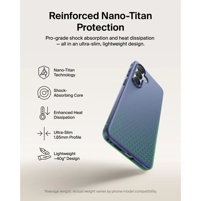 Belkin SheerForce Protect Case for Samsung Galaxy S26+ - Dark Blue (MSB016HQNY)