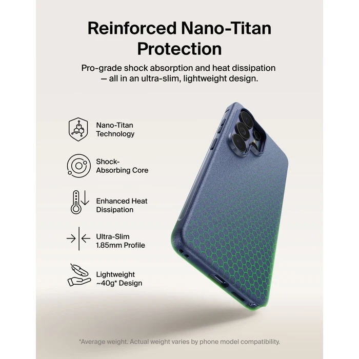 Belkin SheerForce Protect Series Case for Samsung Galaxy S26 Ultra — Dark/Navy Blue (MSB017HQNY)