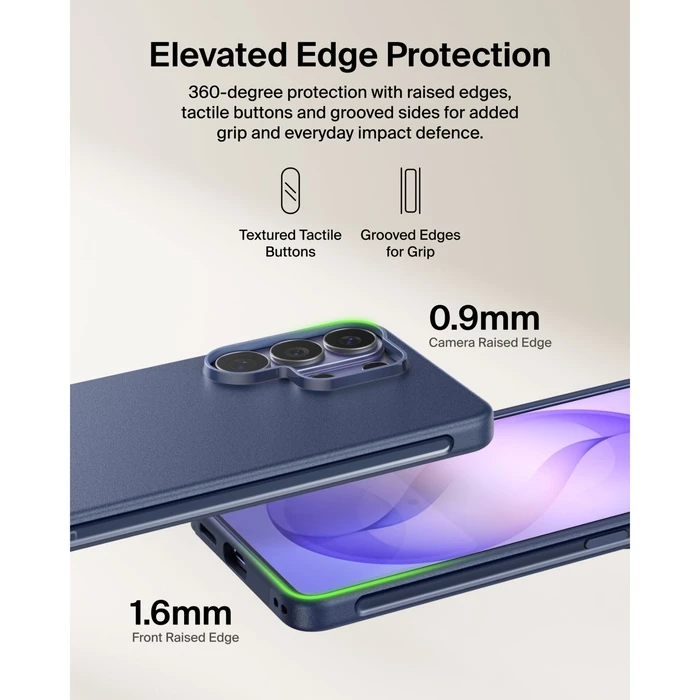 Belkin SheerForce Protect Series Case for Samsung Galaxy S26 Ultra — Dark/Navy Blue (MSB017HQNY)