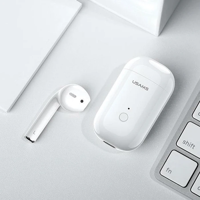 USAMS Earpod Bluetooth 5.0 LB Series white BHULB01 (US-LB001)