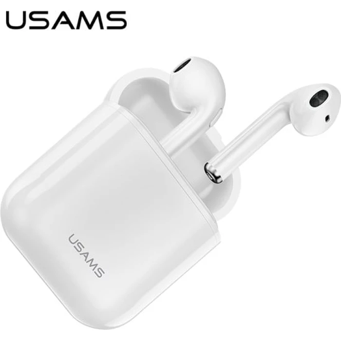 USAMS Earphones Bluetooth 5.0 TWS LU series white BHULU01