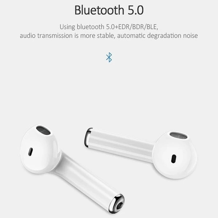 USAMS Earphones Bluetooth 5.0 TWS LU series white BHULU01