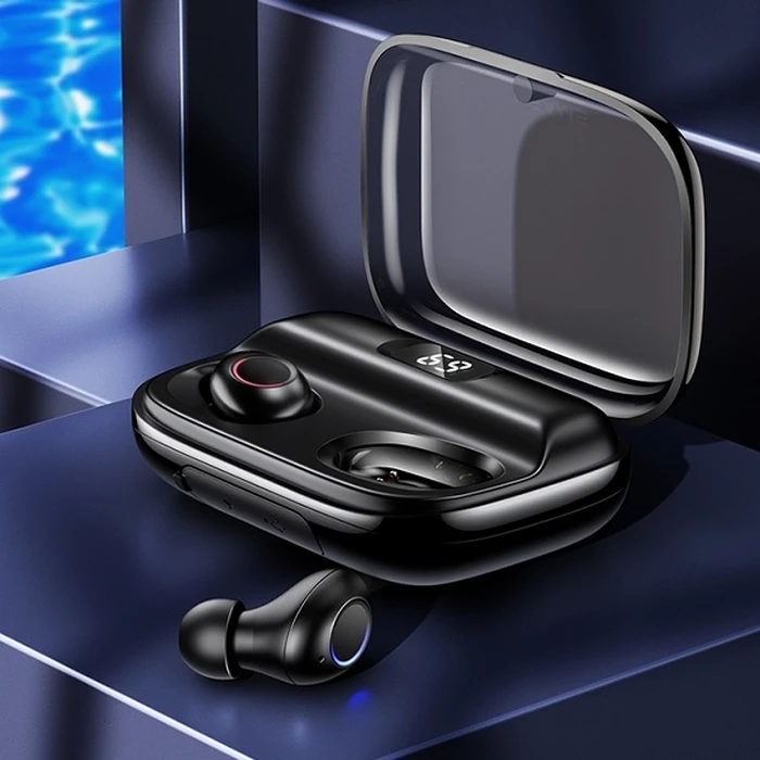 USAMS Earphones Bluetooth 5.0 TWS YJ series black BHUYJ01