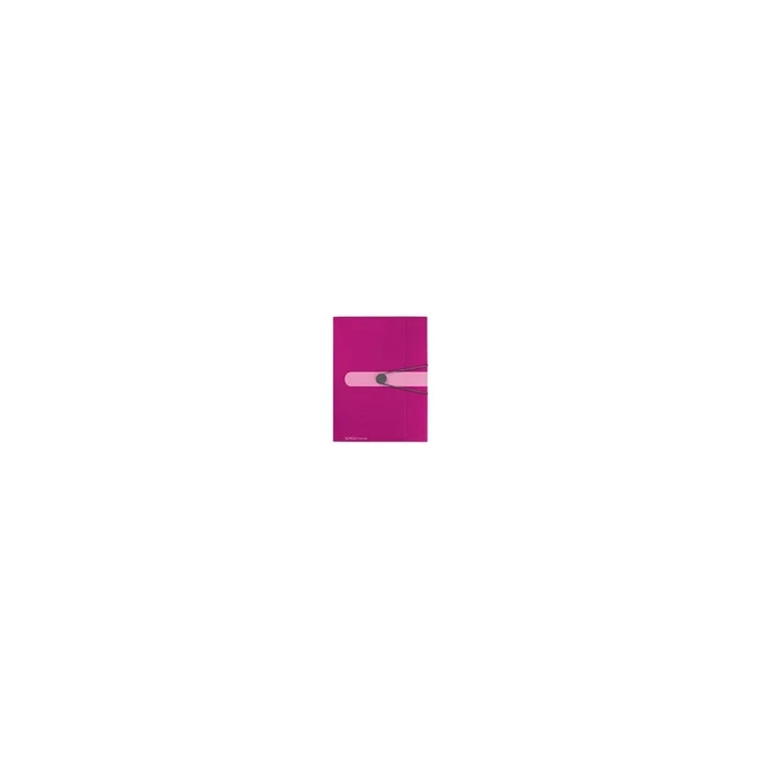 Herlitz Elastic Band Folder A4 PP Opaque Beere