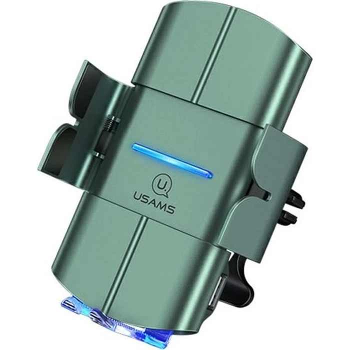 USAMS Wireless Charger Car Mount US-CD133 10W Automatic Air Vent green Starod CD133ZJ02
