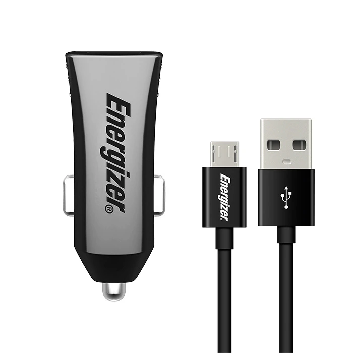 Φορτιστής Αυτοκινήτου Energizer DCA2CUMC3 3.4A 2USB +MicroUSB Cable Black