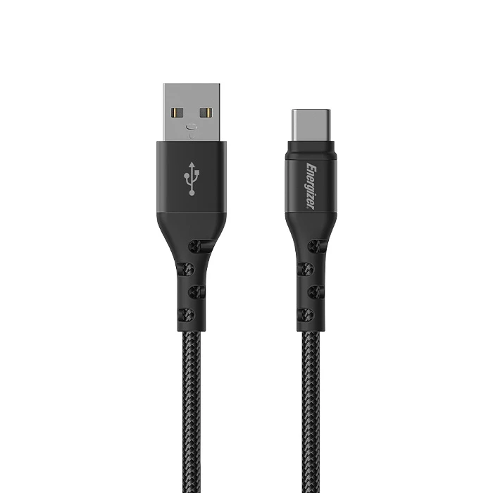 Καλώδιo USB Energizer Braided USB-C to USB-A Black 2m (C520CKBK)
