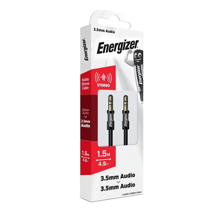 Καλώδιο Ήχου Energizer 3.5mm Black 1.5m (C130JIBK)