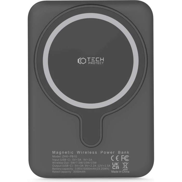 Tech-Protect PB10 LifeMag Powerbank MagSafe 5000mah Black