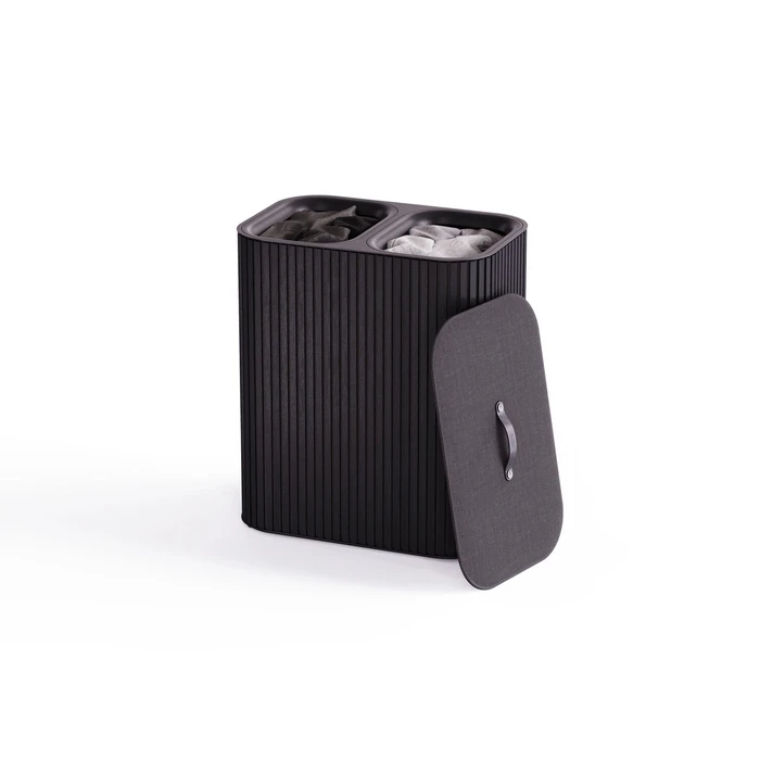 Joseph Joseph Tota Twin Luxe 90L Laundry Sorter - Black