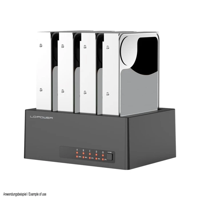 LC-Power Docking Station για Σκληρούς Δίσκους SATA με σύνδεση USB 3.0 (LC-DOCK-U3-4B-V2)