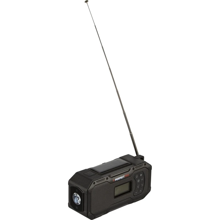 PerfectPro E-100 Emergency Radio (DAB+/FM, Bluetooth, Solar & Hand Crank)