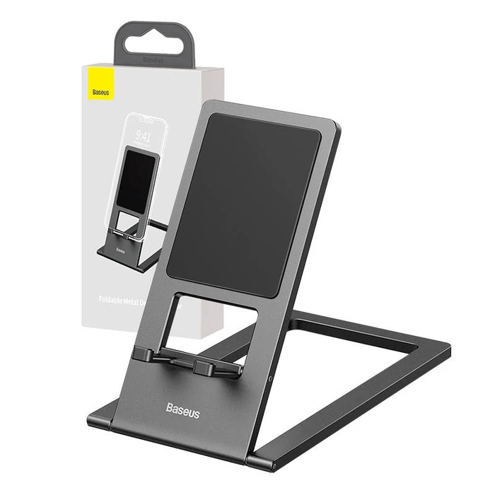 Βάση Γραφείου για Κινητό Baseus Rails Ring Stand/Holder Grey