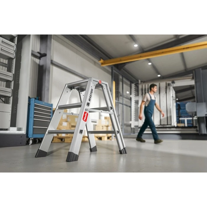 Hailo Master D80 2 x 3 Steps Double-Sided Folding
