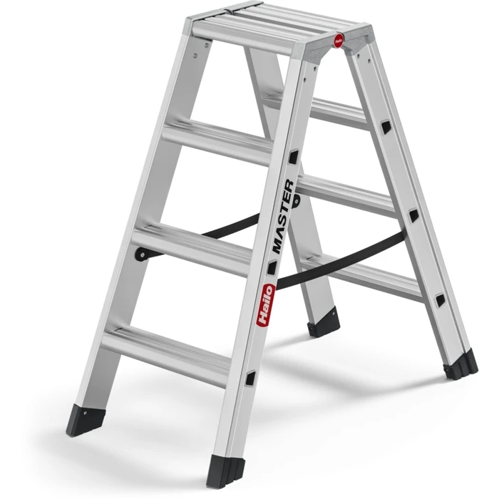 HAILO Master D100 2 x 4 Διπλή Σκάλα Αλουμινίου