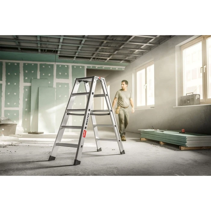 HAILO Master D100 2 x 4 Διπλή Σκάλα Αλουμινίου