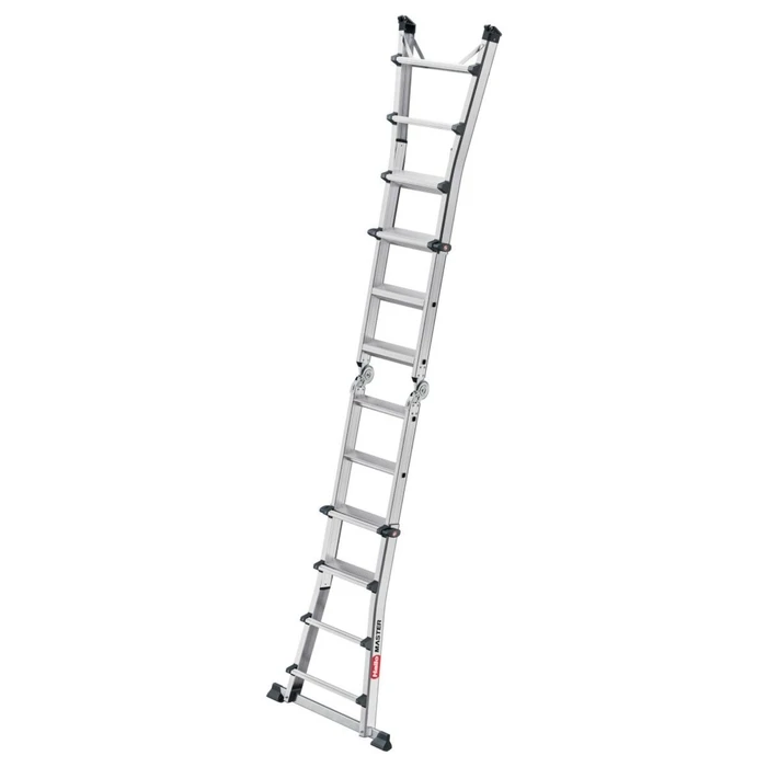 HAILO Master M100 4 x 4-step multi-purpose aluminium ladder