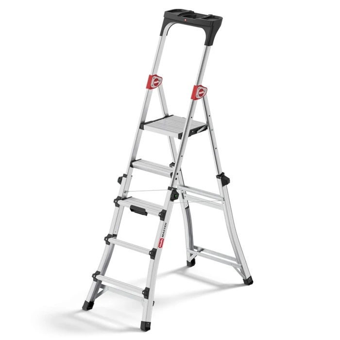 Hailo Master TL100 3-5 Step Aluminum Step Ladder