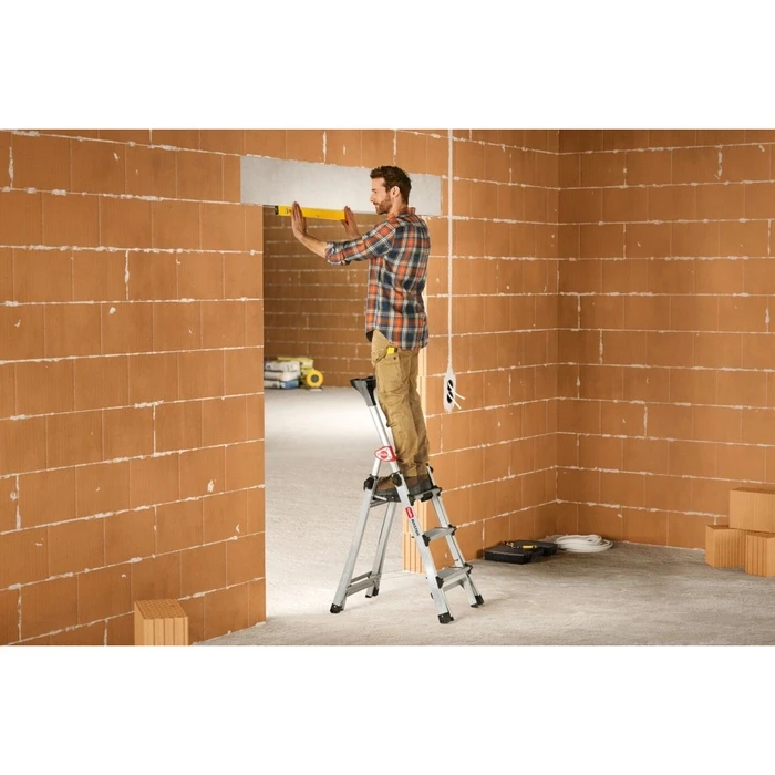 Hailo Master TL100 3-5 Step Aluminum Step Ladder