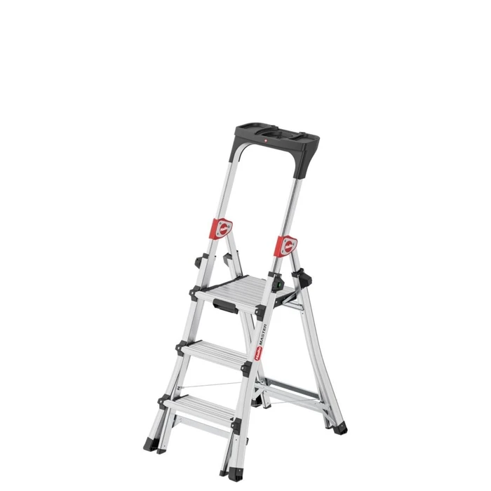 Hailo Master TL100 3-5 Step Aluminum Step Ladder