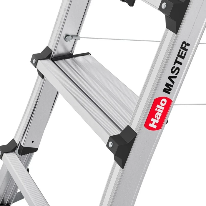 Hailo Master TL100 3-5 Step Aluminum Step Ladder