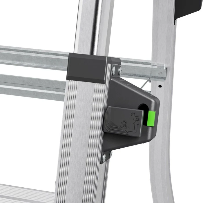 Hailo Master TL100 3-5 Step Aluminum Step Ladder