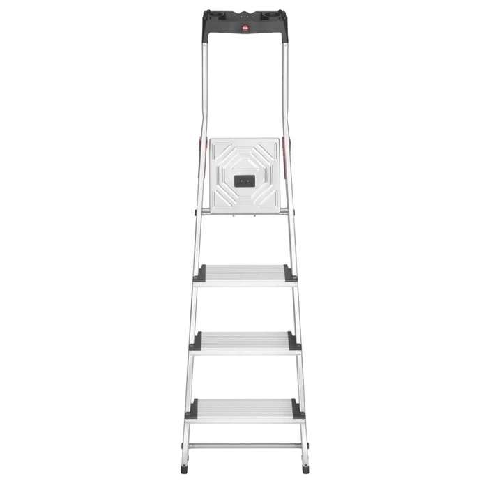 Hailo L80 ComfortLine 4-Step Aluminum Stepladder (3+1) 260 cm