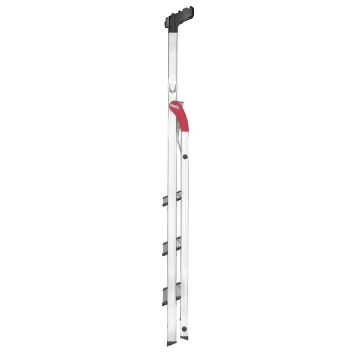 Hailo L80 ComfortLine 4-Step Aluminum Stepladder (3+1) 260 cm