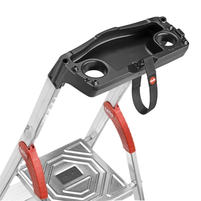 Hailo L80 ComfortLine 4-Step Aluminum Stepladder (3+1) 260 cm