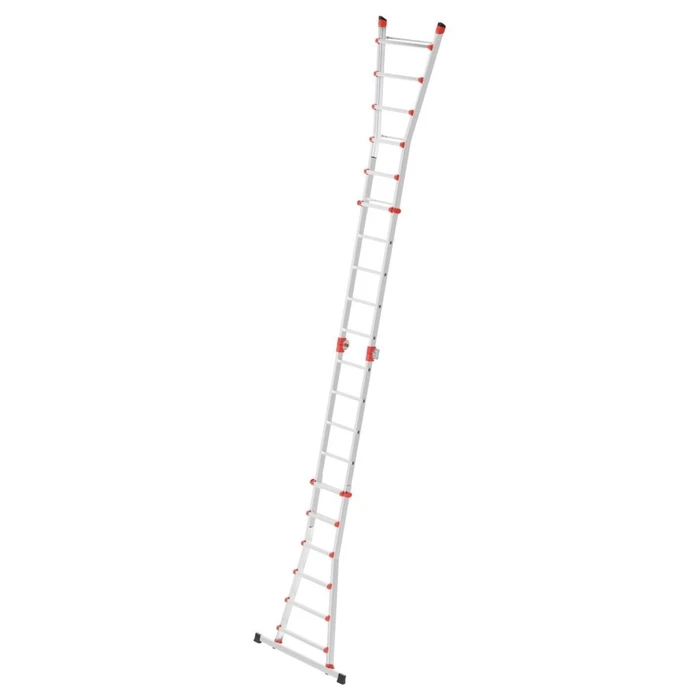 Hailo M80 Aluminum Ladder 4x6 Rungs (7524157)