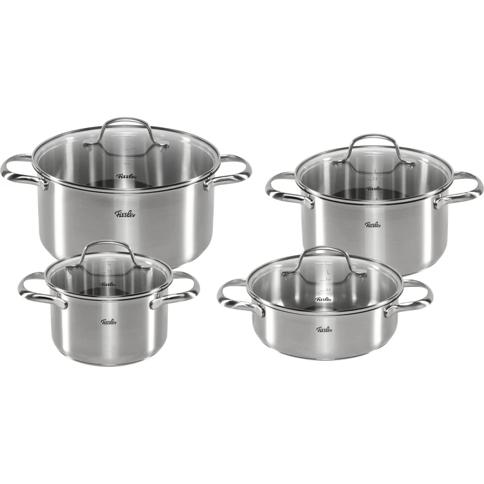 Σετ Σκευών Μαγειρικής Fissler San Francisco 4 τεμαχίων - Ανοξείδωτο Ατσάλι 18/10