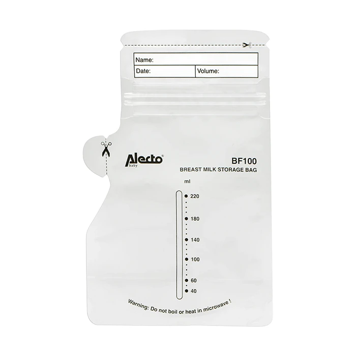 Σακουλάκια Αποθήκευσης Μητρικού Γάλακτος Alecto Bf100 Σε Συσκευασία 100 τμχ