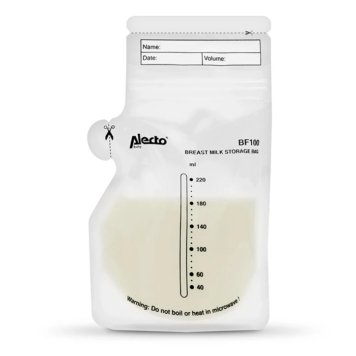 Σακουλάκια Αποθήκευσης Μητρικού Γάλακτος Alecto Bf100 Σε Συσκευασία 100 τμχ