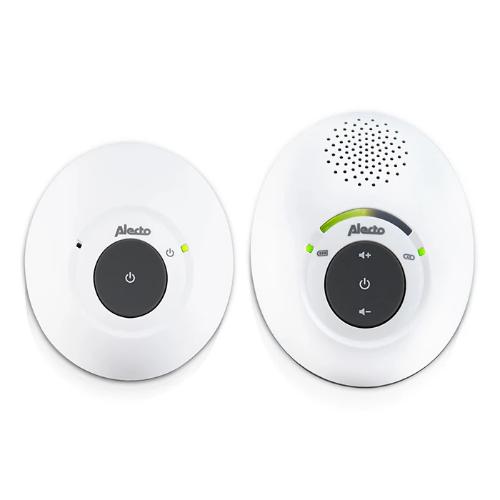 Baby Monitor Alecto Dbx-115 Full Eco Dect Σε Λευκό / Ανθρακί Χρώμα