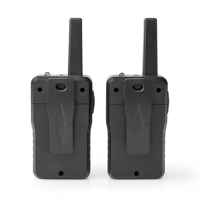 Alecto FR200BK Walkie-Talkie Set (2 Handsets) — Black, up to 10 km