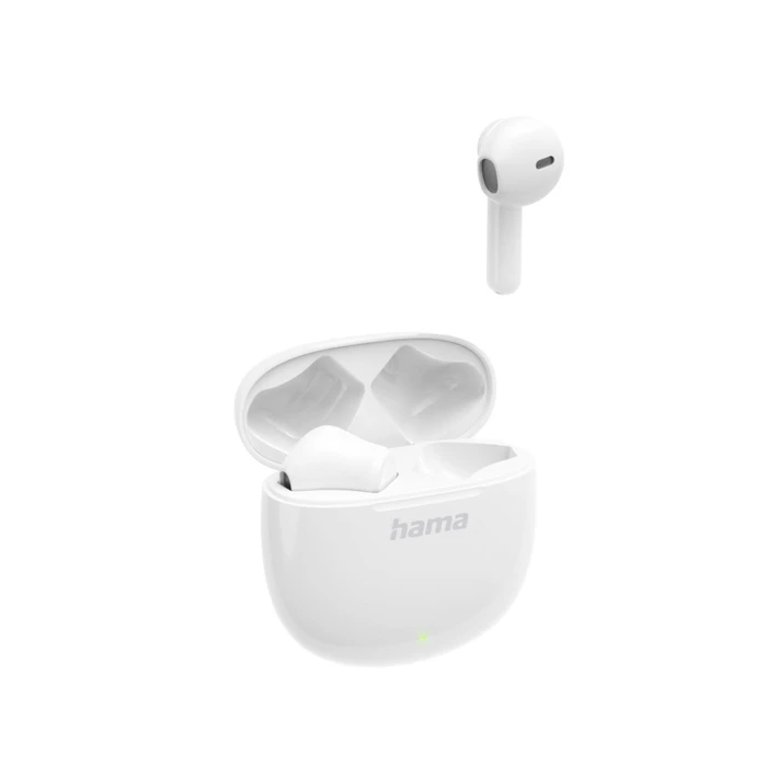 HAMA Action One Earbud Bluetooth Handsfree with Charging Case - White