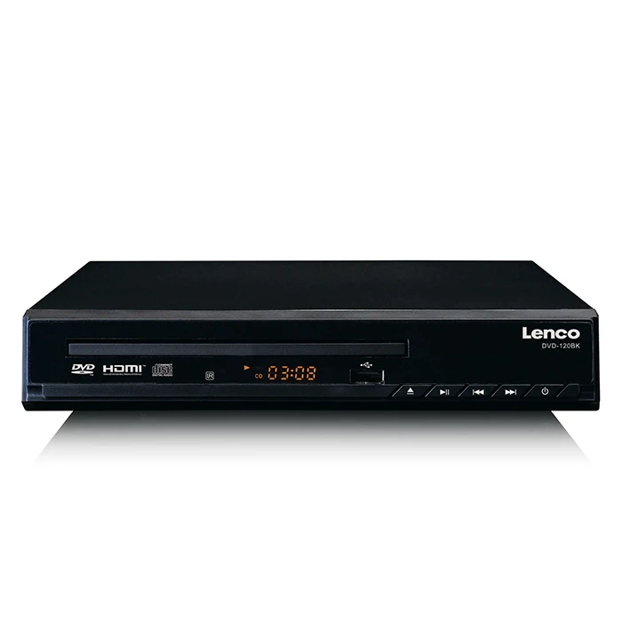 Dvd Player Lenco Dvd-120bk Με Υποδοχή Hdmi Και Τηλεχειριστήριο Σε Μαύρο Χρώμα