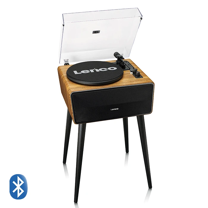Πικάπ Lenco με 4 ενσωματωμένα ηχεία 80W, Bluetooth και μετατροπή MP3, φινίρισμα ξύλου