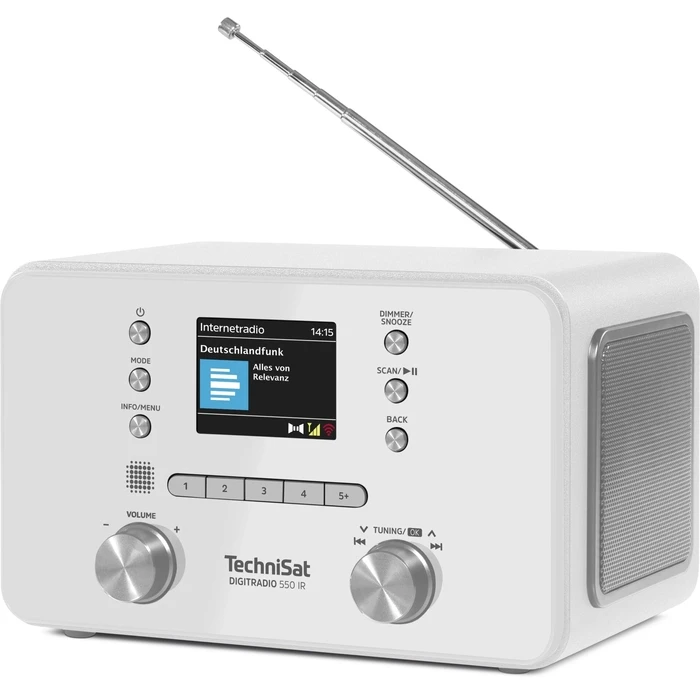 Technisat DiditRadio 550 IR Επιτραπέζιο Ραδιόφωνο Λευκό